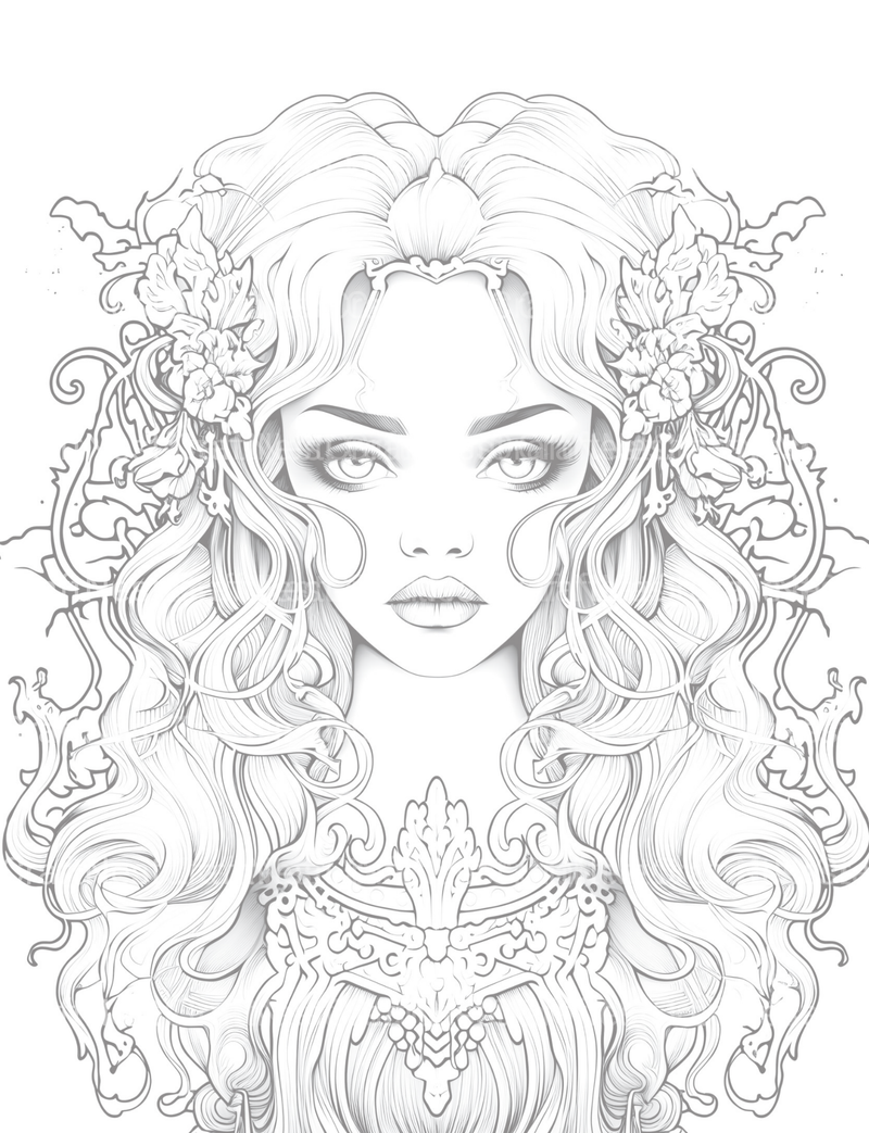 Little Princess Coloring Book - CraftNest - Digital Crafting and Art