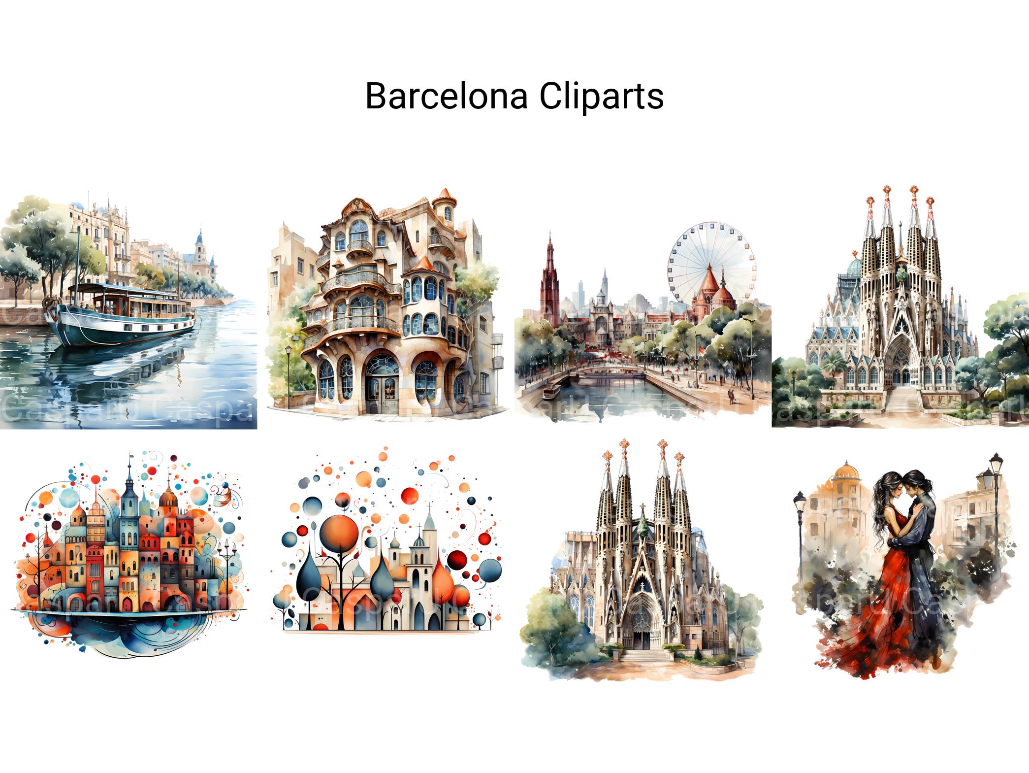 Barcelona Clipart - CraftNest