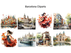 Barcelona Clipart - CraftNest