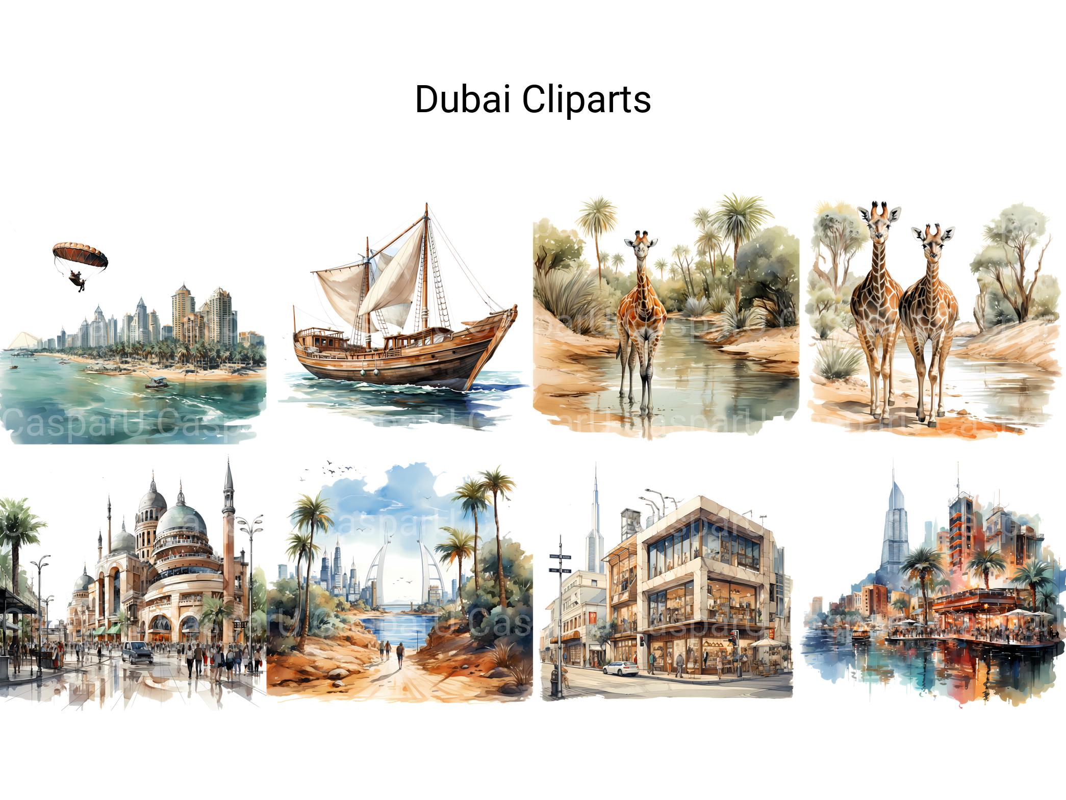 Dubai Clipart - CraftNest