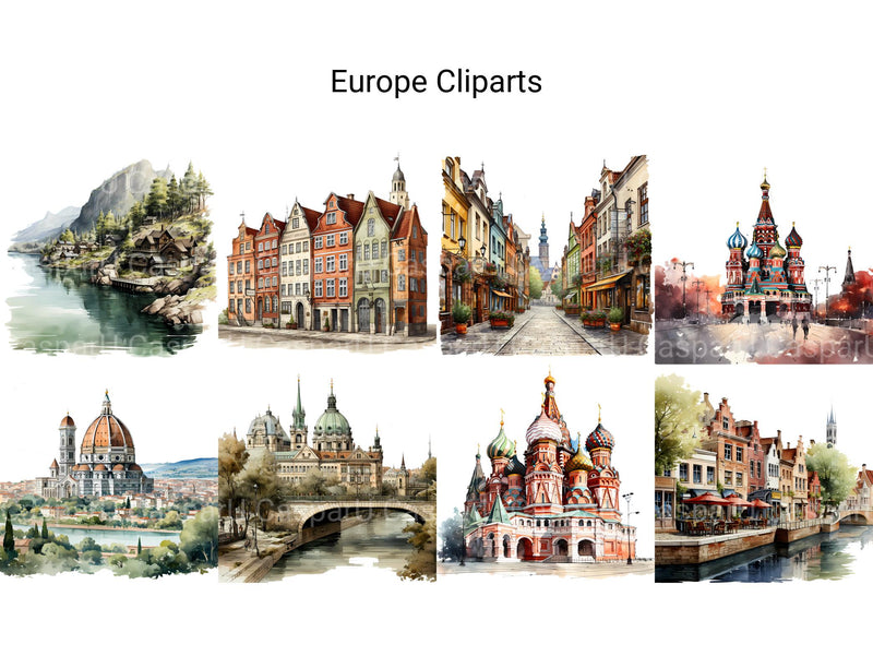 Europe Clipart - CraftNest