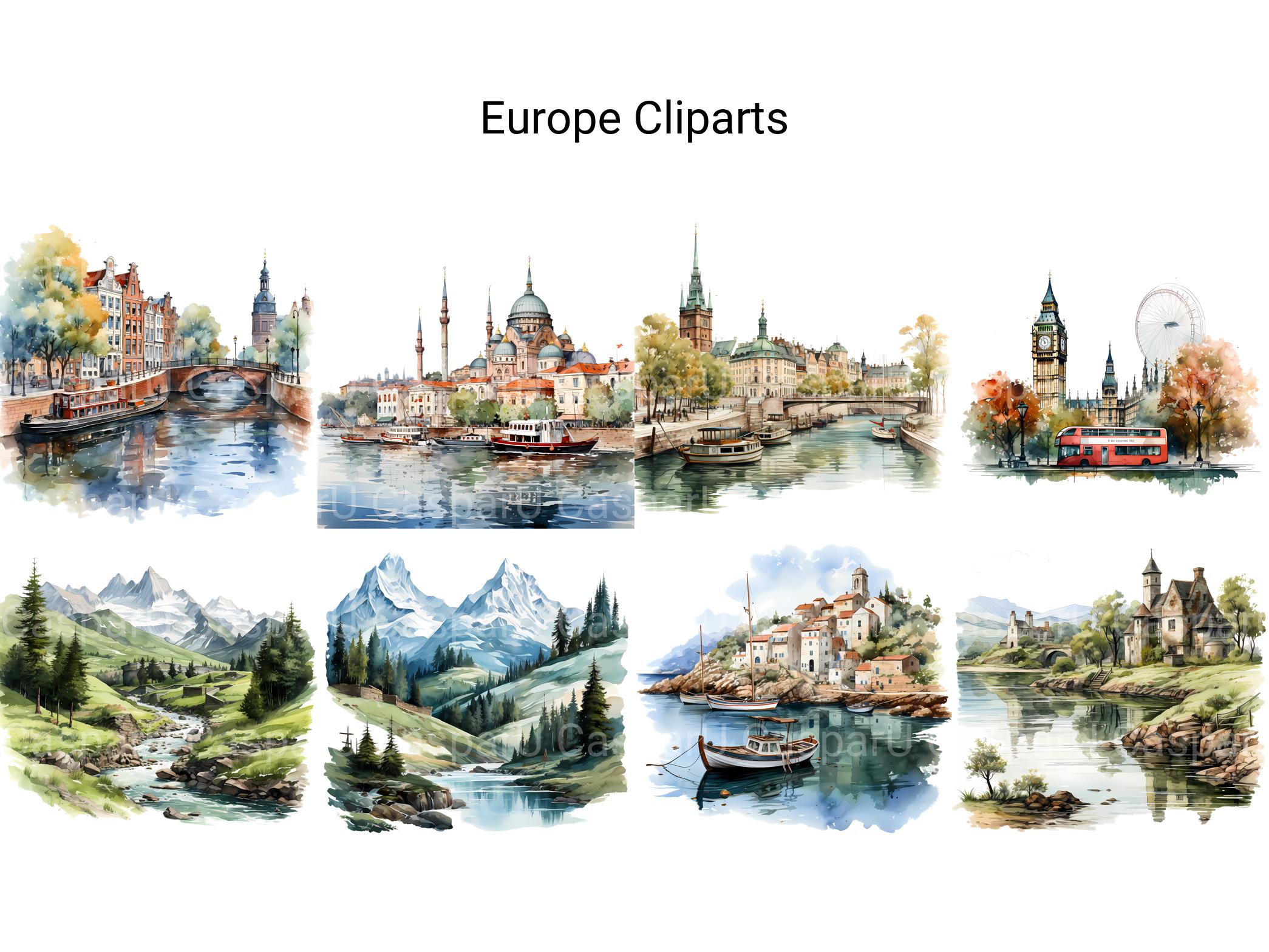 Europe Clipart - CraftNest