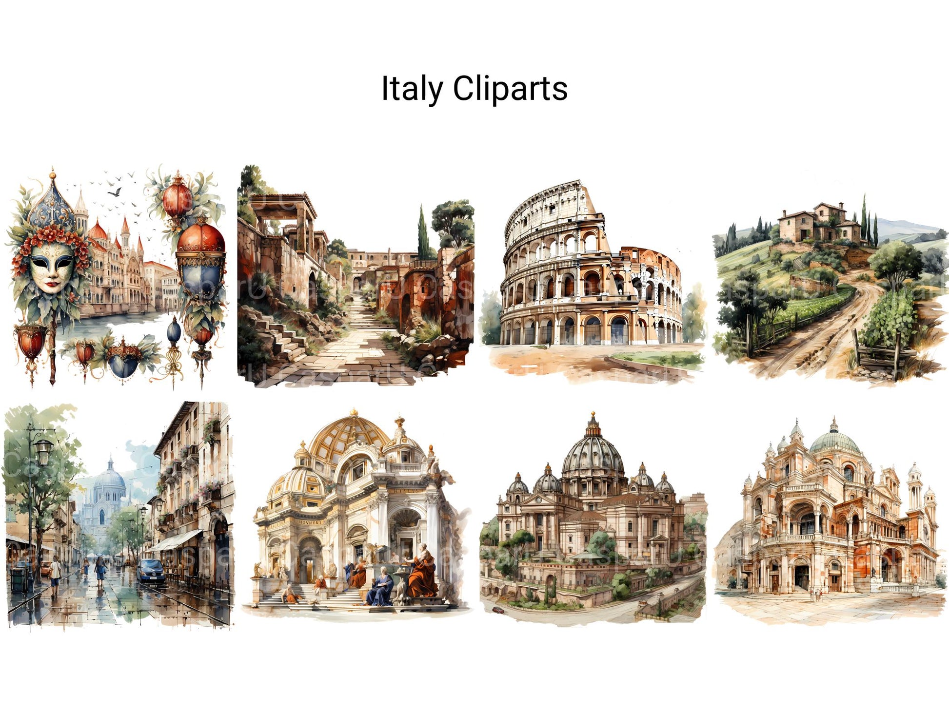 Italy Clipart - CraftNest