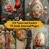 Art Nouveau Easter Junk Journal Pages
