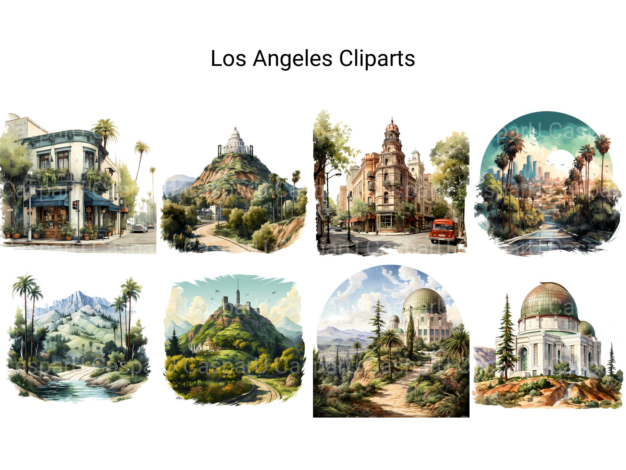 Los Angeles Clipart - CraftNest