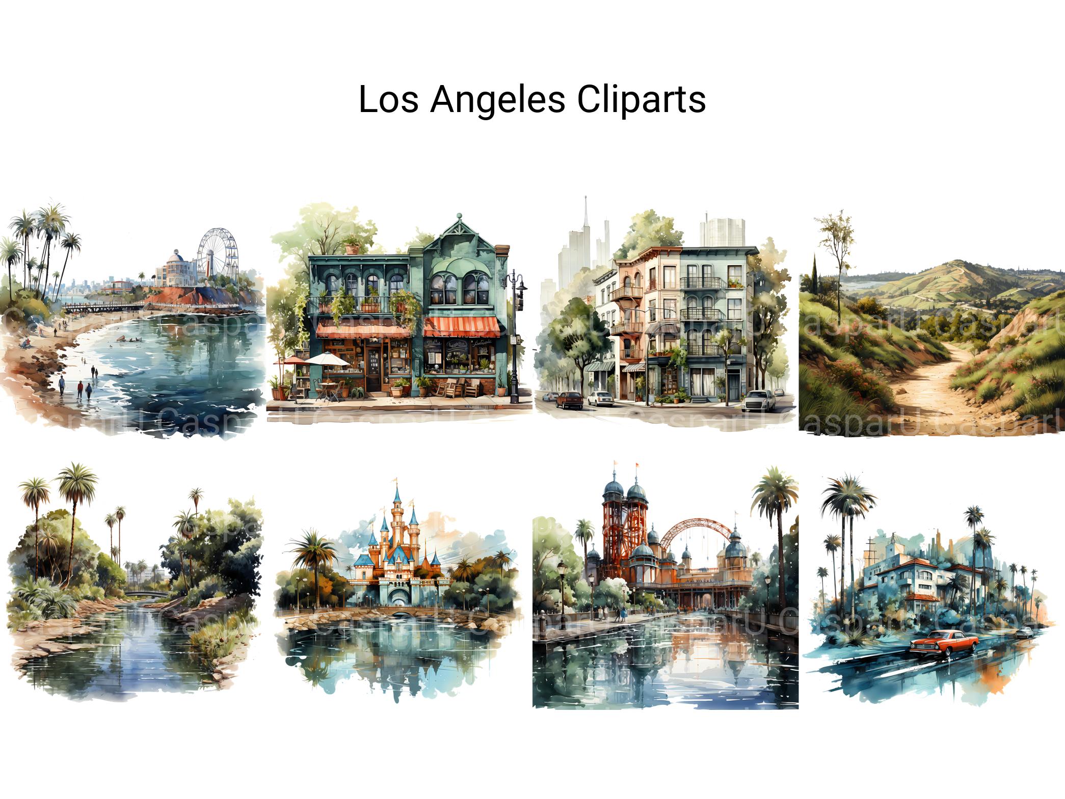 Los Angeles Clipart - CraftNest