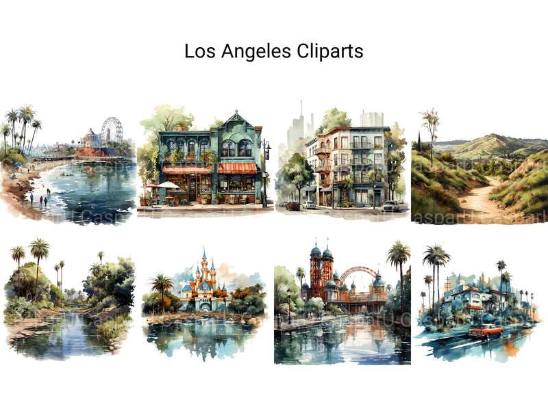 Los Angeles Clipart - CraftNest