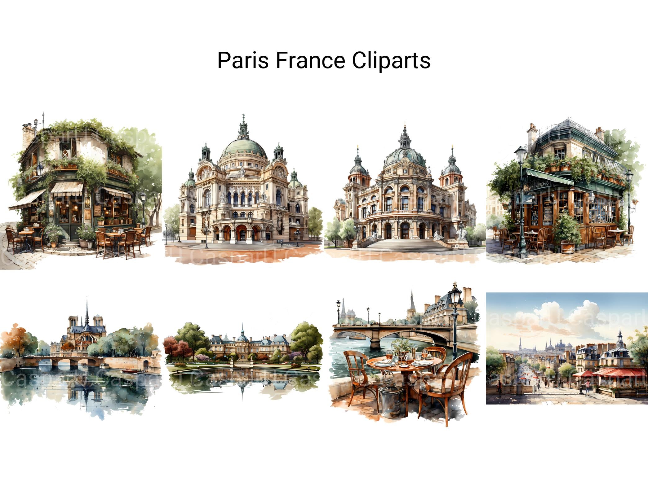 Paris France Clipart - CraftNest