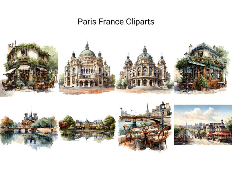 Paris France Clipart - CraftNest