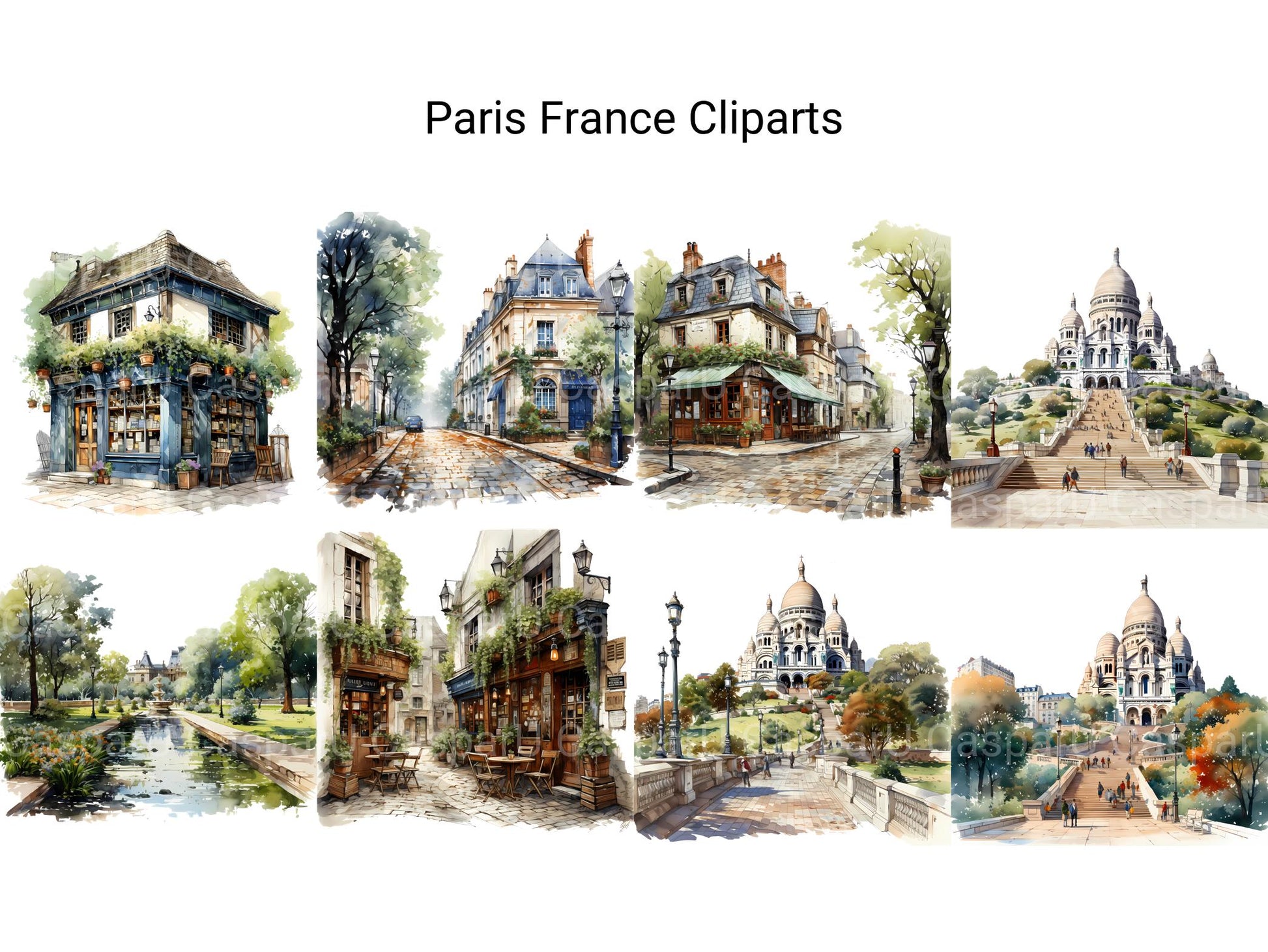 Paris France Clipart - CraftNest