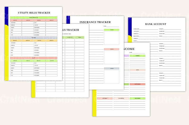Budget Organizer Book for Effective Financial Planning - CraftNest - Digital Crafting and Art