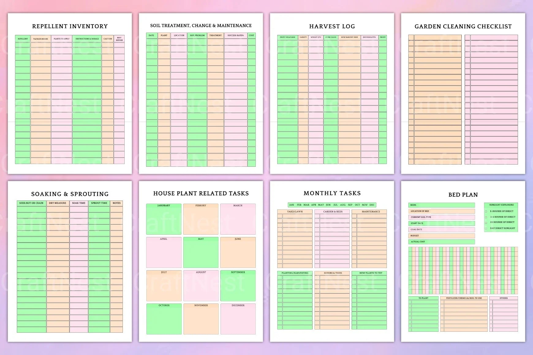 Garden Planner Starting at 100 - CraftNest - Digital Crafting and Art