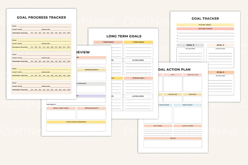 Goal Setting Motivation Guide - CraftNest - Digital Crafting and Art