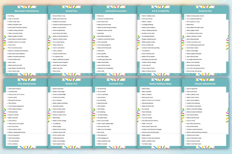 Kids Holiday Planning Prompts Book - CraftNest - Digital Crafting and Art