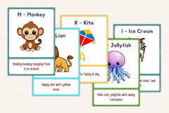 Alphabet Learning Flash Cards for Kids - CraftNest - Digital Crafting and Art