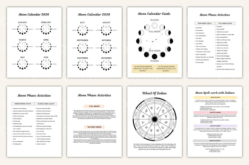 Moon Phases Rituals Guide - CraftNest - Digital Crafting and Art