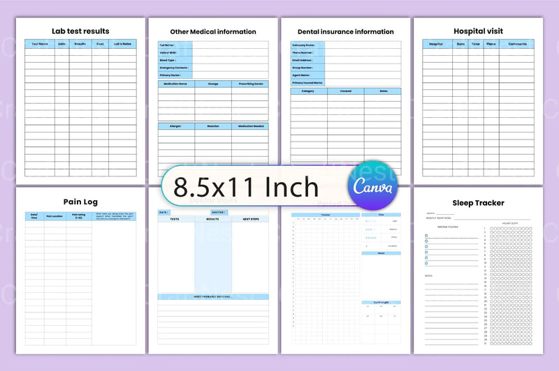 Medical Binder Organizer - CraftNest - Digital Crafting and Art