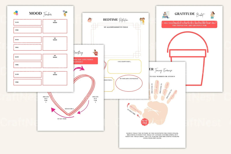 CBT Anxiety Workbook for Effective Stress Management - CraftNest - Digital Crafting and Art
