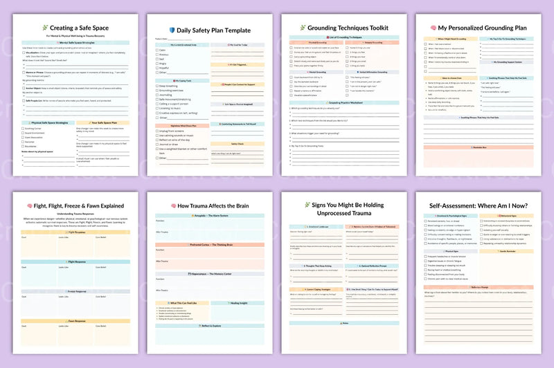 Trauma Therapy Workbook: Healing and Recovery Guide - CraftNest - Digital Crafting and Art