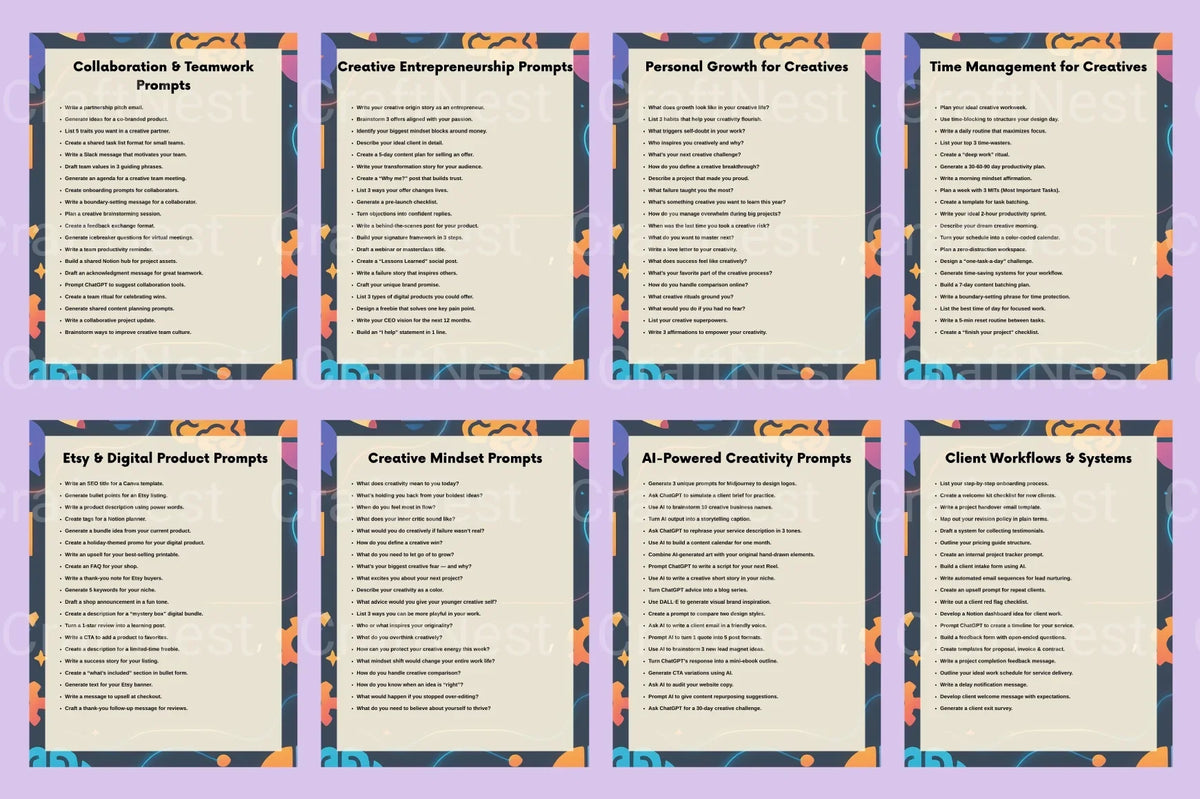 Creativity Promt Creative Prompts for Designers, Writers, and Creators