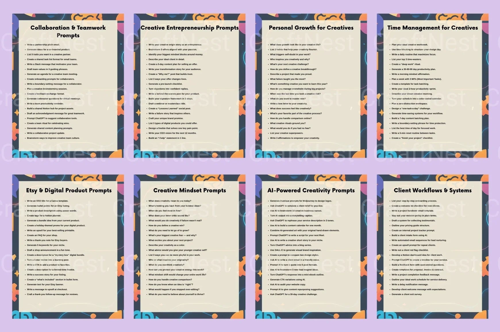 Creative Prompts for Designers, Writers, and Creators - CraftNest - Digital Crafting and Art