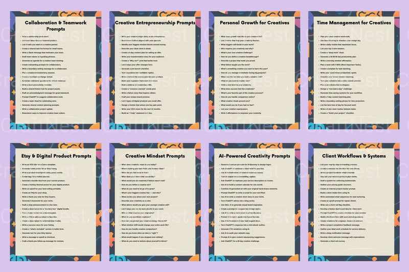 Creative Prompts for Designers, Writers, and Creators - CraftNest - Digital Crafting and Art