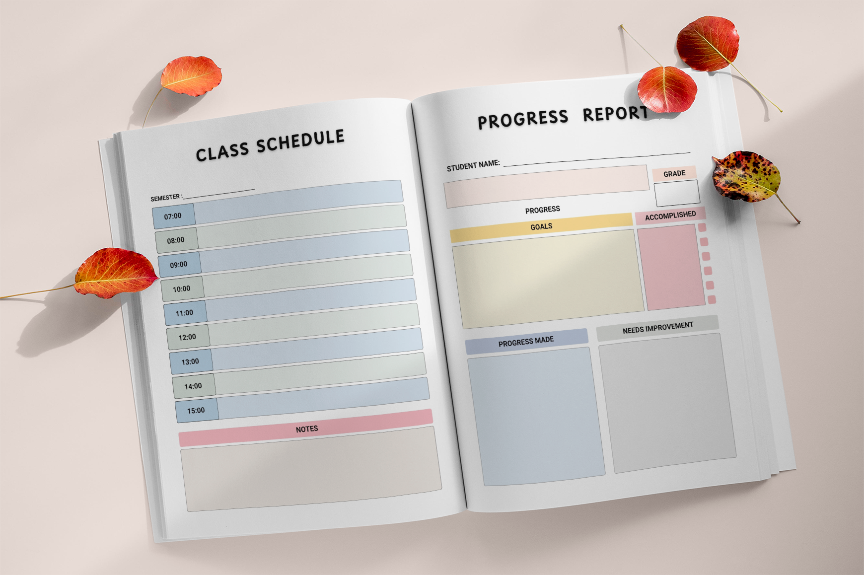 School Routine Tracker Student School Routine Study Planner for Kids