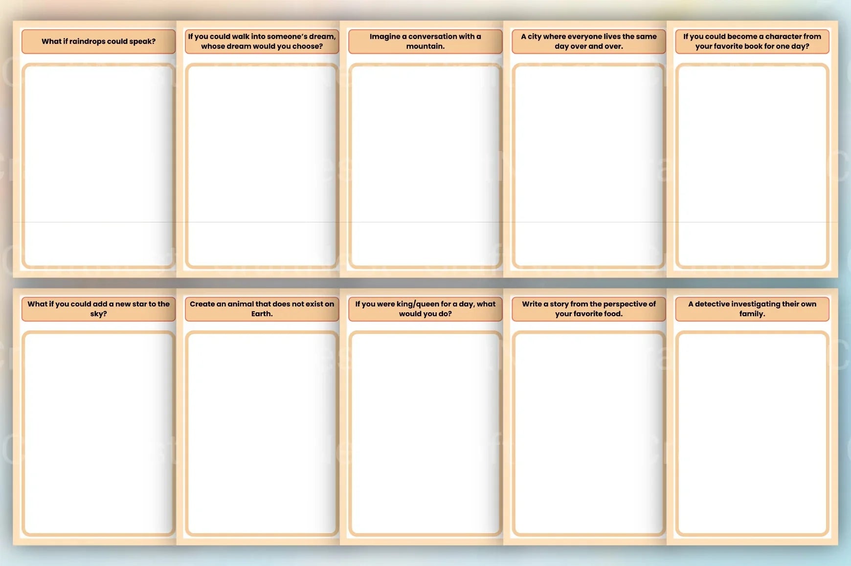 Creative Writing Prompts Book - CraftNest - Digital Crafting and Art