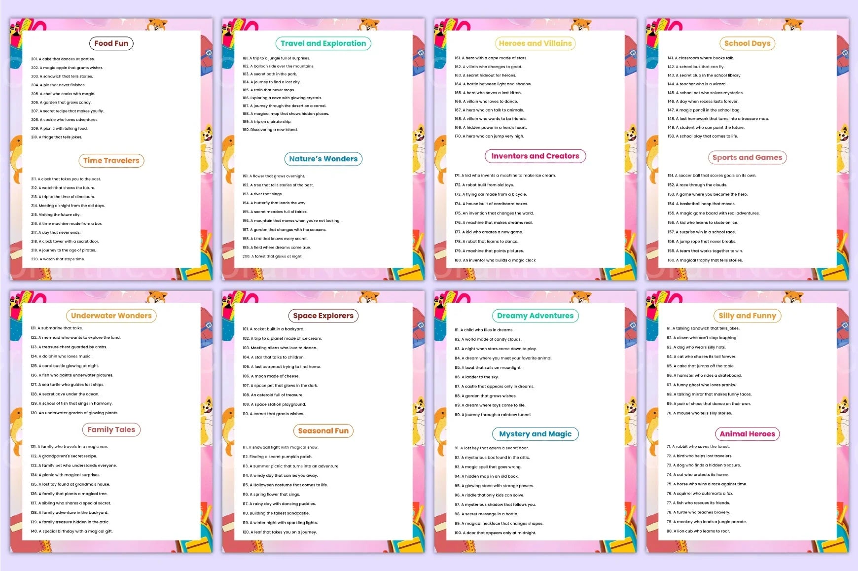 Creative Prompts for Children's Books - CraftNest - Digital Crafting and Art