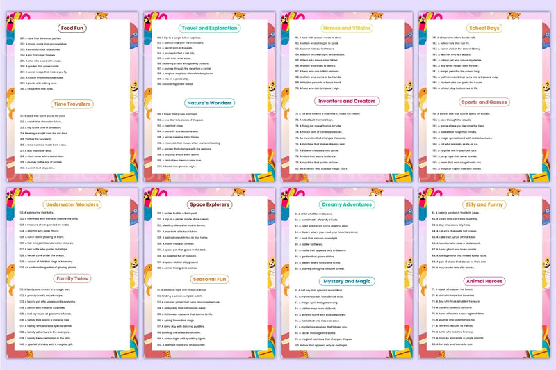 Creative Prompts for Children's Books - CraftNest - Digital Crafting and Art