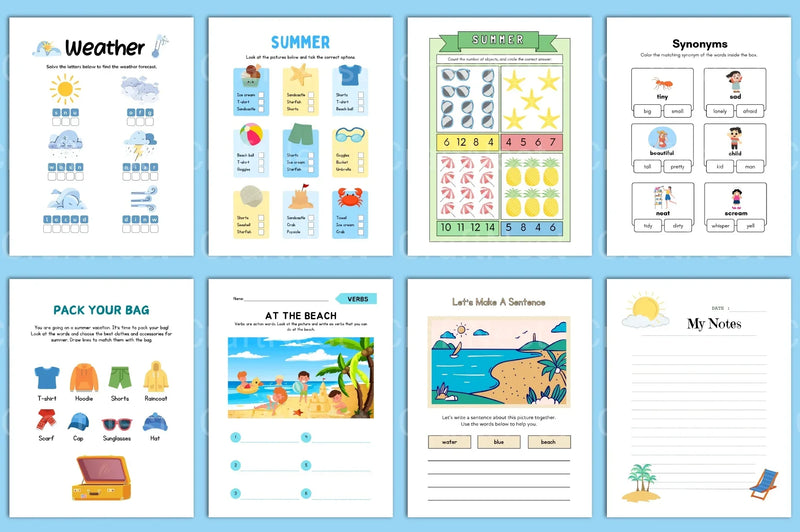 Summer Planner for Kids - CraftNest - Digital Crafting and Art