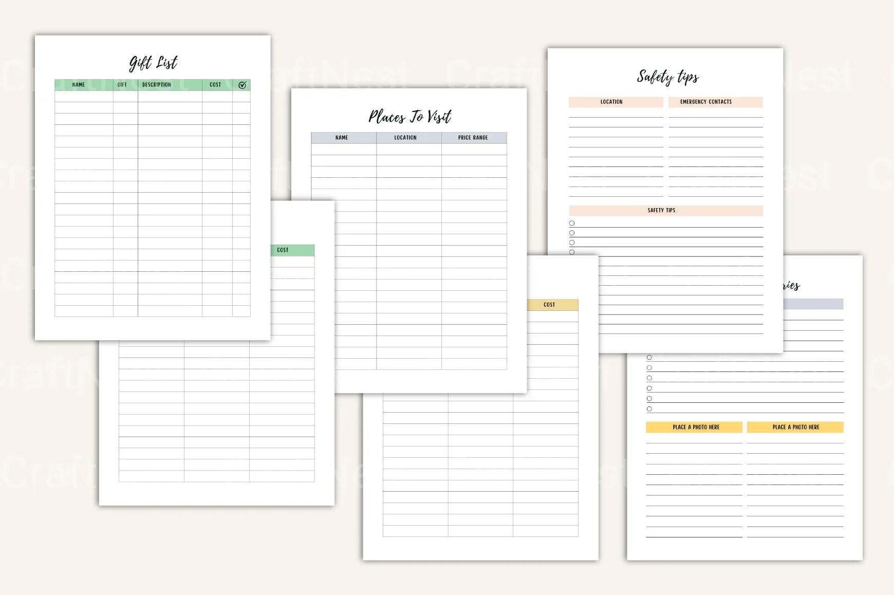 Ultimate Travel Planner Guide - CraftNest - Digital Crafting and Art