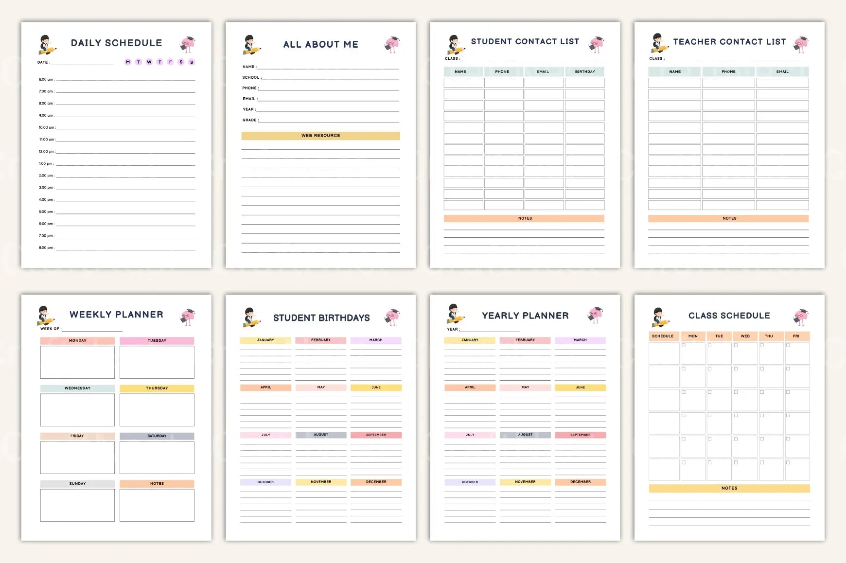 Ultimate Student Life Planner - CraftNest - Digital Crafting and Art