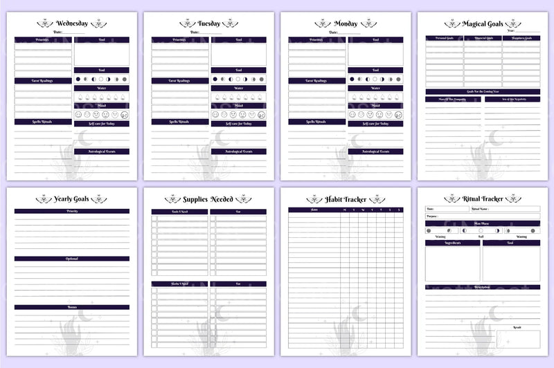 Witchy Planner: Enchant Your Organization - CraftNest - Digital Crafting and Art