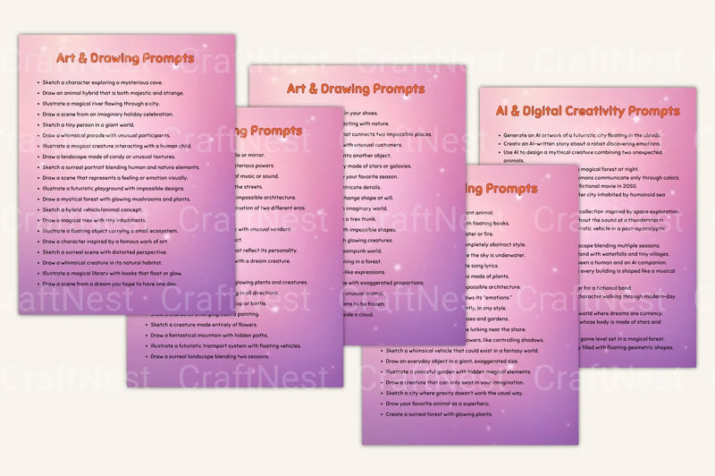 The Ultimate Creative Prompts Library - CraftNest - Digital Crafting and Art