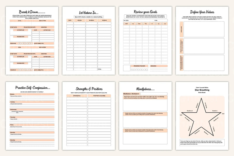 Burnout Recovery Workbook for Stress Relief - CraftNest - Digital Crafting and Art
