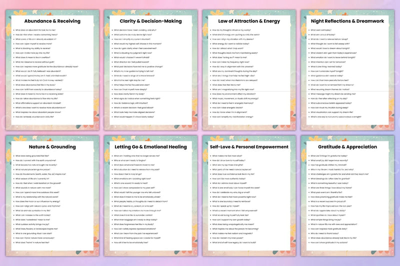 Manifestation Prompts Workbook for Personal Growth - CraftNest - Digital Crafting and Art