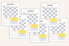 Efficient Daily Planner for Optimal Organization - CraftNest - Digital Crafting and Art