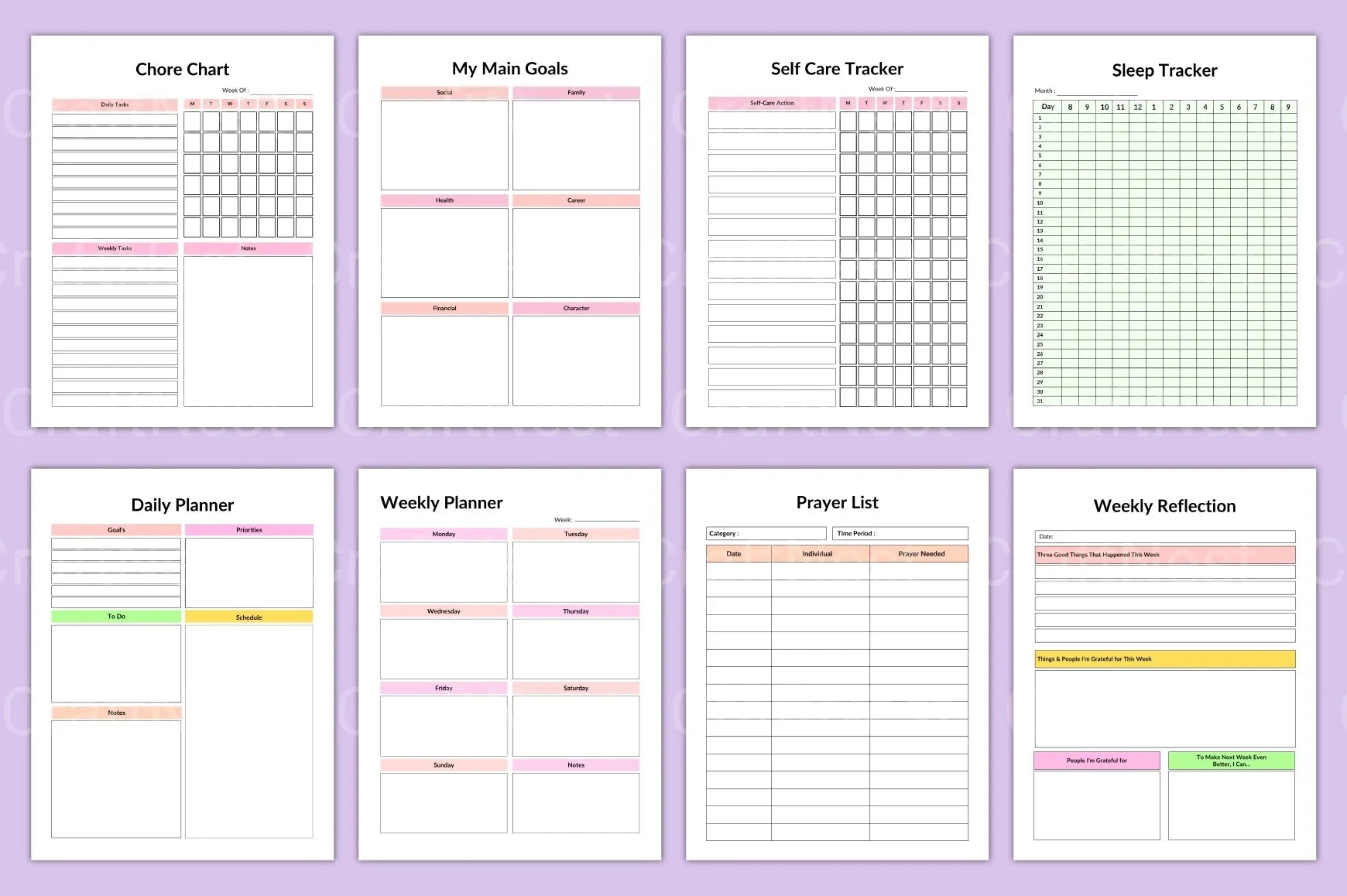 Ecotherapy Planner for Wellness and Nature Connection - CraftNest - Digital Crafting and Art
