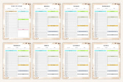 Yearly, Weekly & Monthly Planner 2024 - CraftNest - Digital Crafting and Art