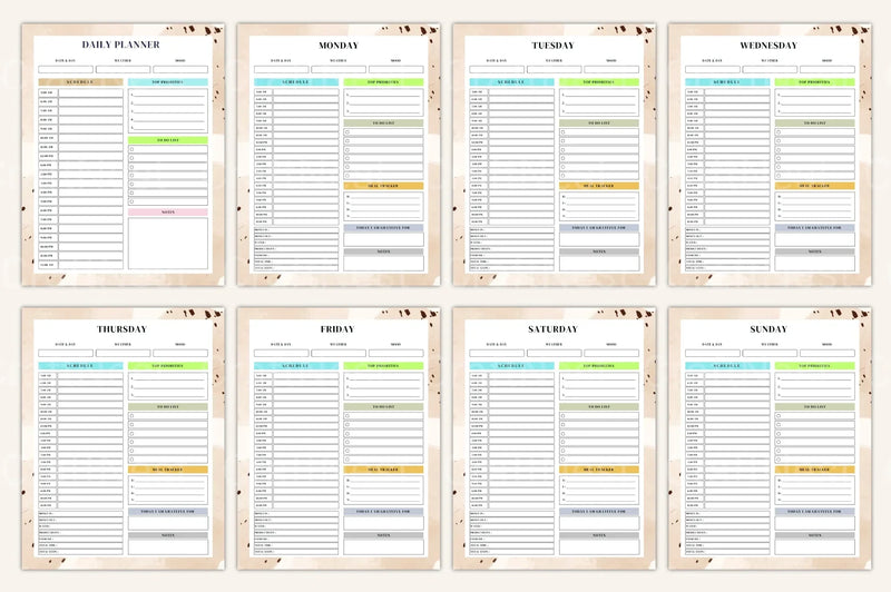 Yearly, Weekly & Monthly Planner 2024 - CraftNest - Digital Crafting and Art