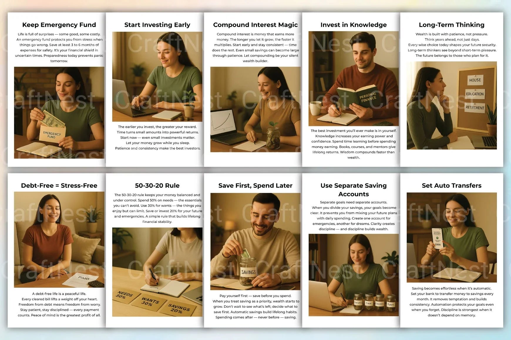 Money Savings Guidebook: Essential Tips for Financial Success - CraftNest - Digital Crafting and Art
