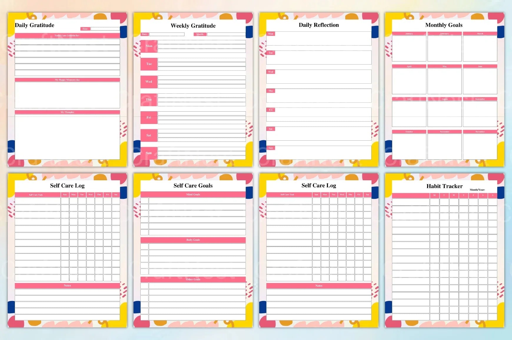 Vision Board Planner: Achieve Your Goals - CraftNest - Digital Crafting and Art