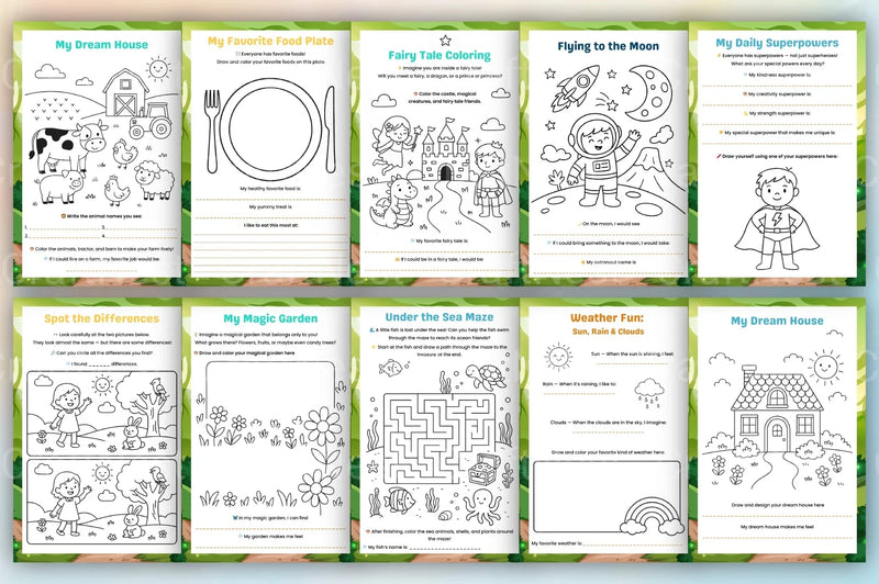 Little Minds Adventure Book - CraftNest - Digital Crafting and Art