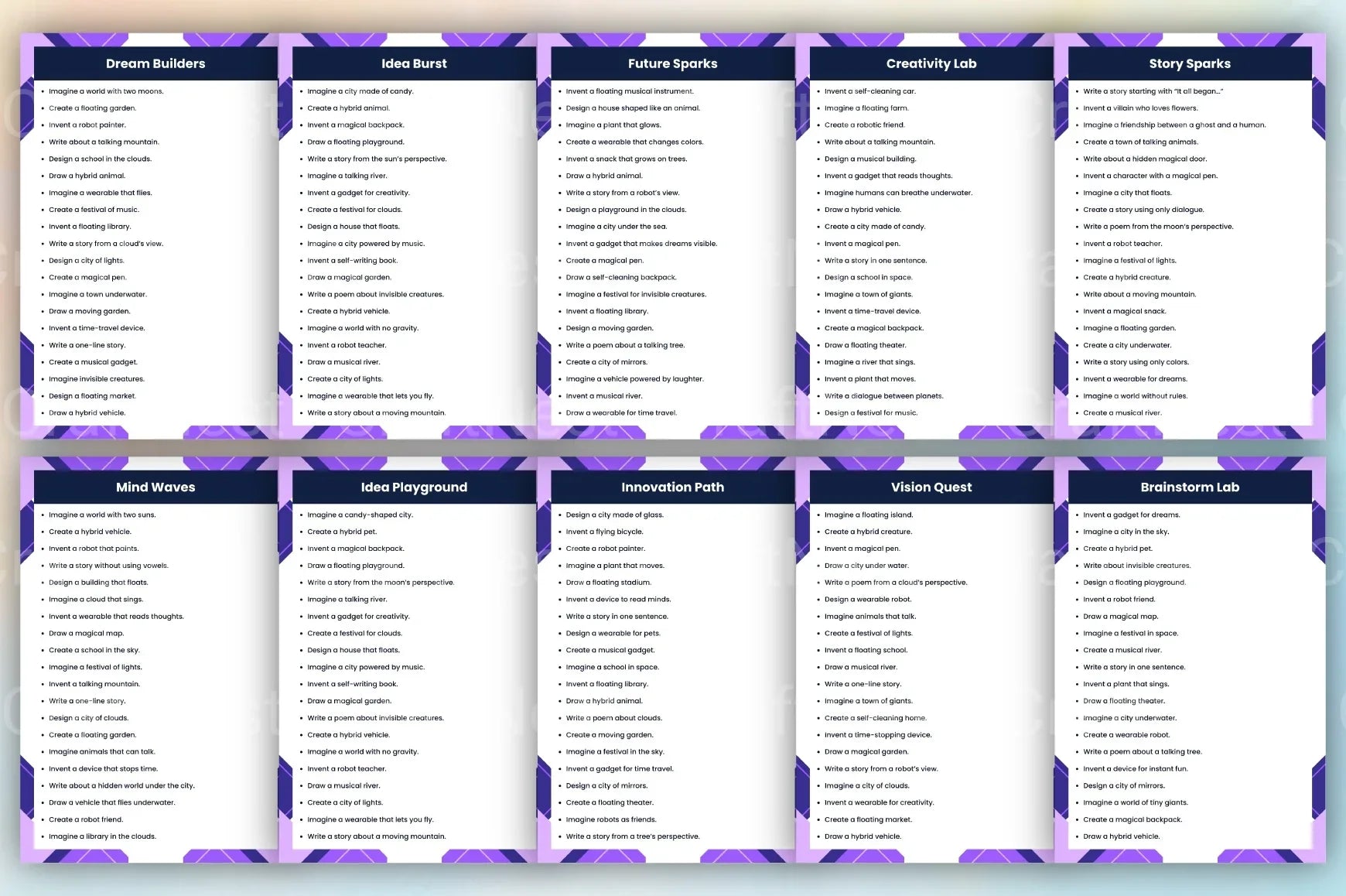 Idea Fountain Prompts for Creative Inspiration - CraftNest - Digital Crafting and Art
