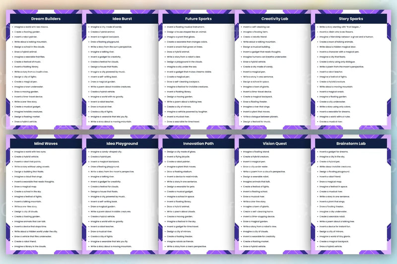 Idea Fountain Prompts for Creative Inspiration - CraftNest - Digital Crafting and Art