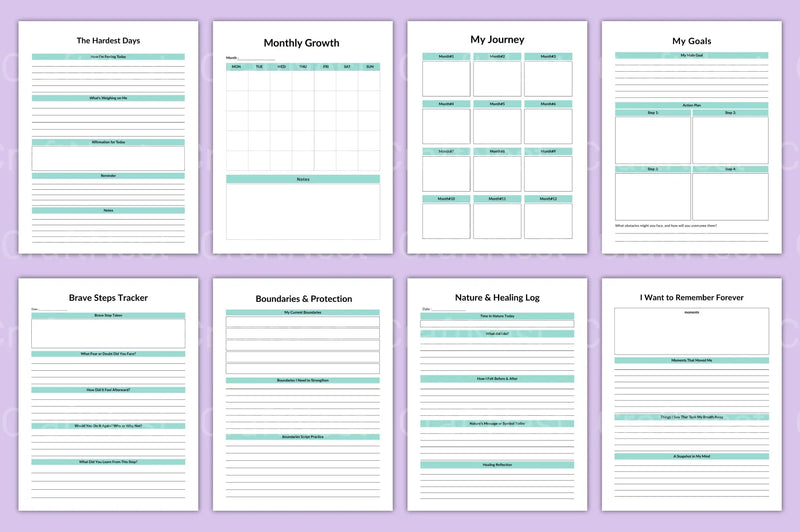 Healing Journey Planner - CraftNest - Digital Crafting and Art
