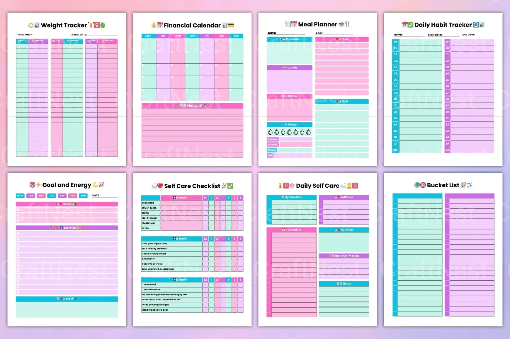 Women's Planner - CraftNest - Digital Crafting and Art