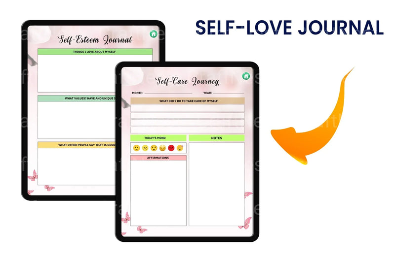 Self Love Workbook for Personal Growth - CraftNest - Digital Crafting and Art