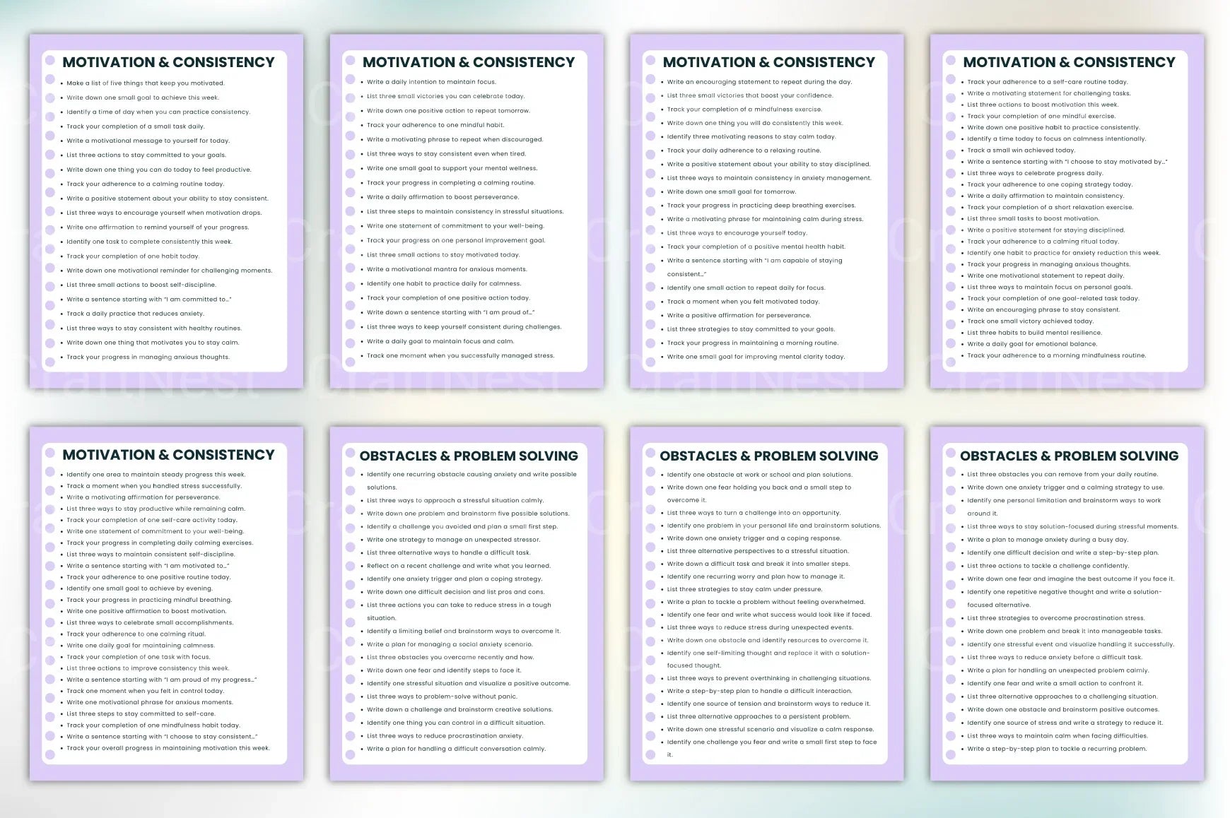 Anxiety Relief Prompts Book for Stress Reduction - CraftNest - Digital Crafting and Art